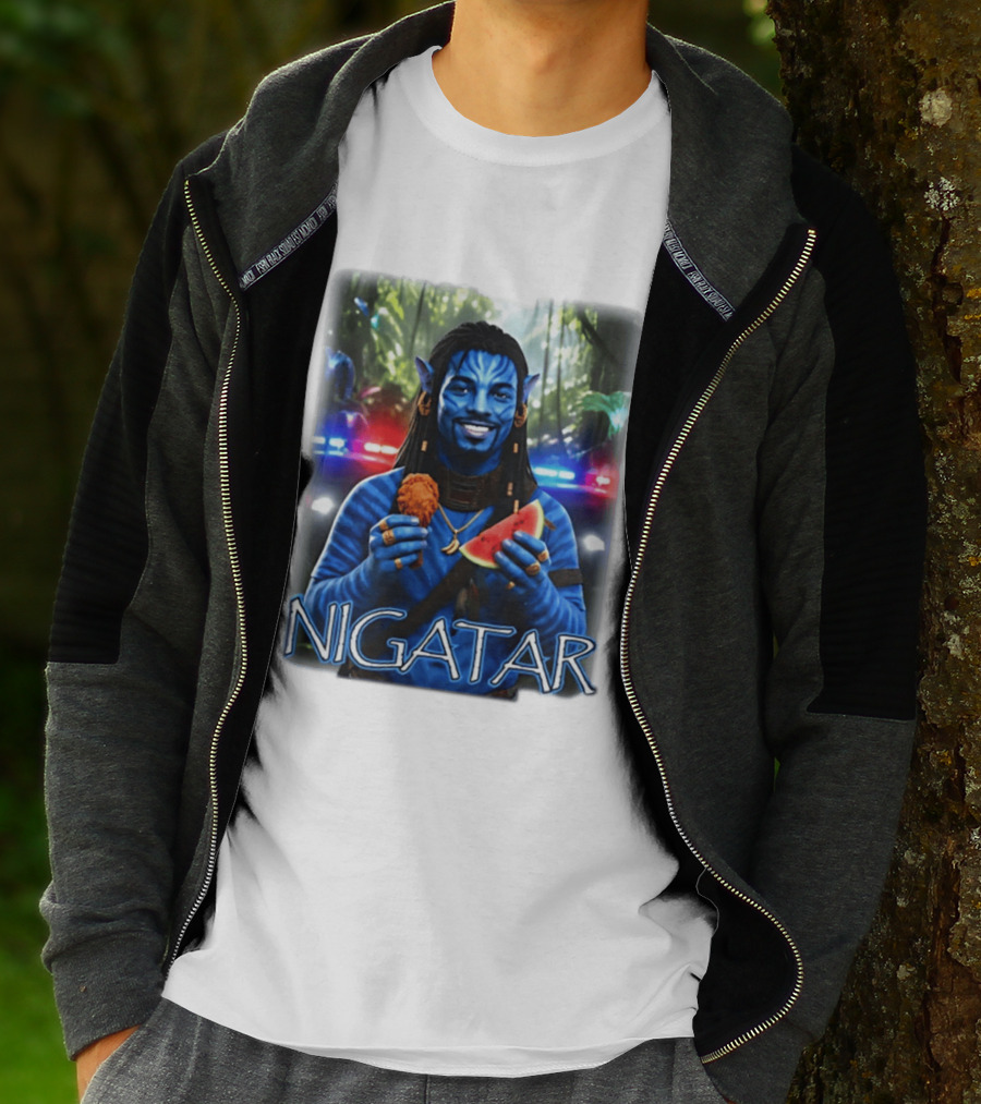 Nigatar Avatar Meme Watermelon And Chicken T-Shirt