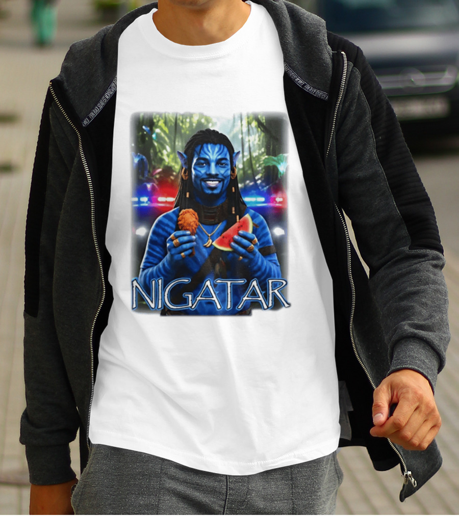 Nigatar Avatar Meme Watermelon And Chicken T-Shirt