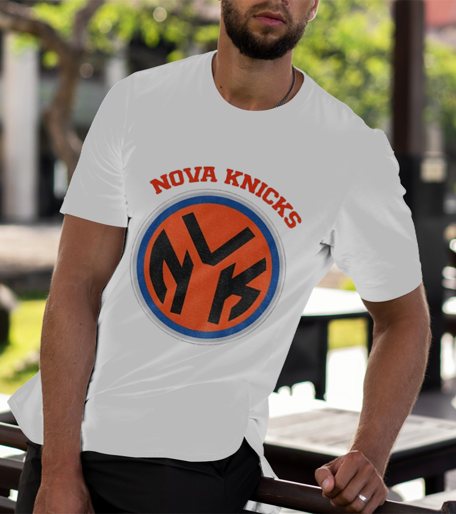 Nova Knicks NVK Villanova Wildcats New York Knicks Basketball Mashup T-Shirt