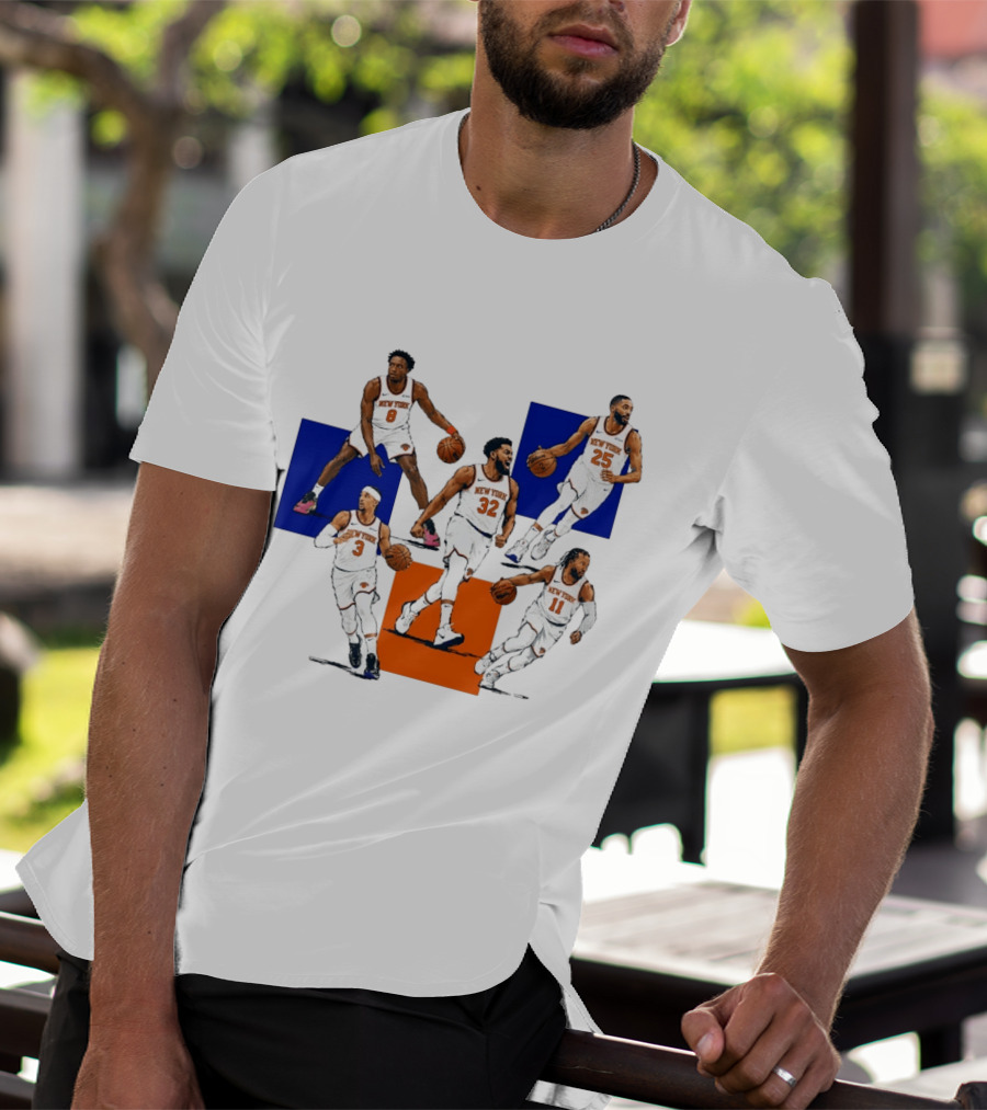 Og Anunoby Josh Hart Karl Anthony Towns Mikal Bridges Jalen Brunson New York Knicks Basketball Players T-Shirt