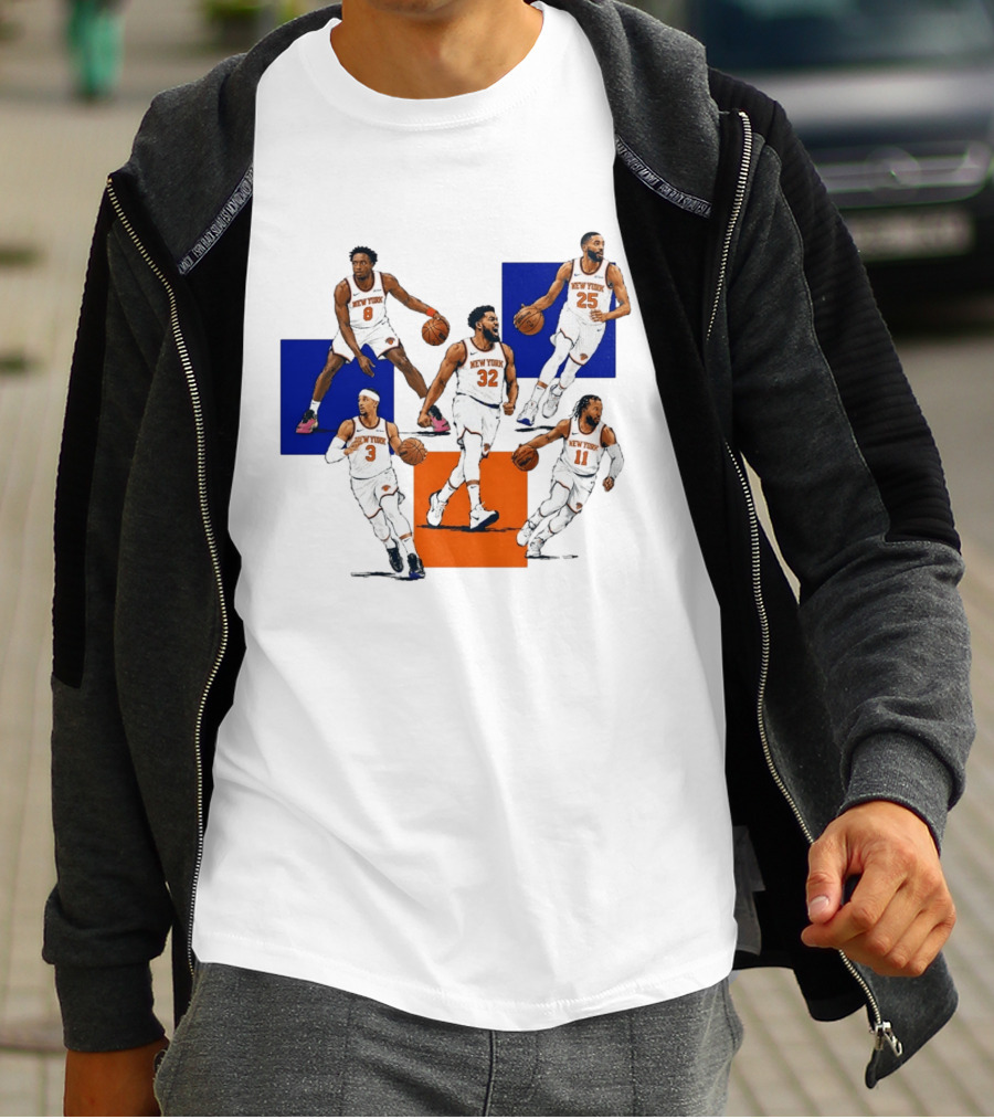 Og Anunoby Josh Hart Karl Anthony Towns Mikal Bridges Jalen Brunson New York Knicks Basketball Players T-Shirt