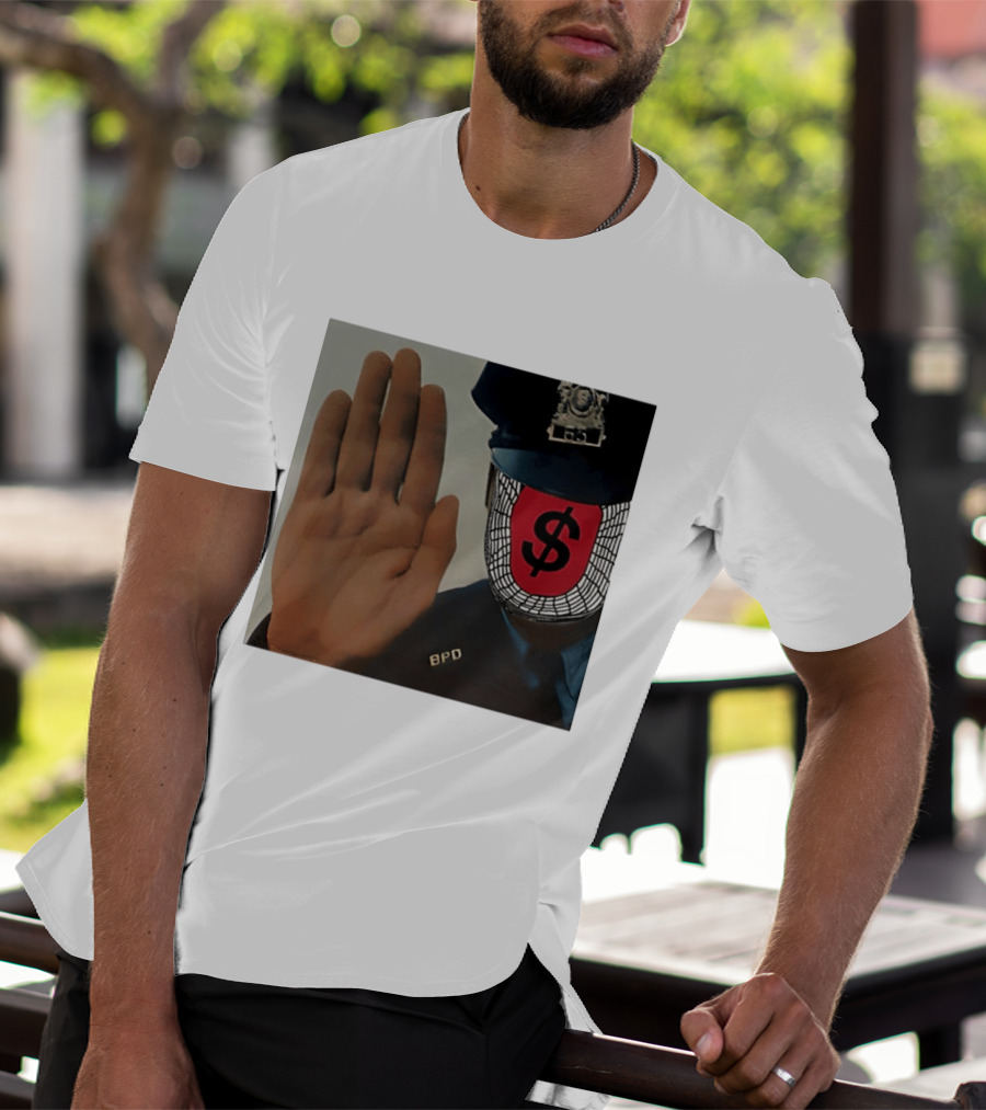 Angel Dust C2tt Album BPD Officer Dollar Symbol Face T-Shirt