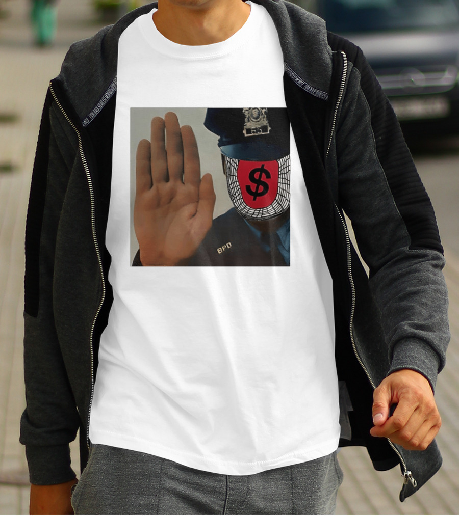 Angel Dust C2tt Album BPD Officer Dollar Symbol Face T-Shirt