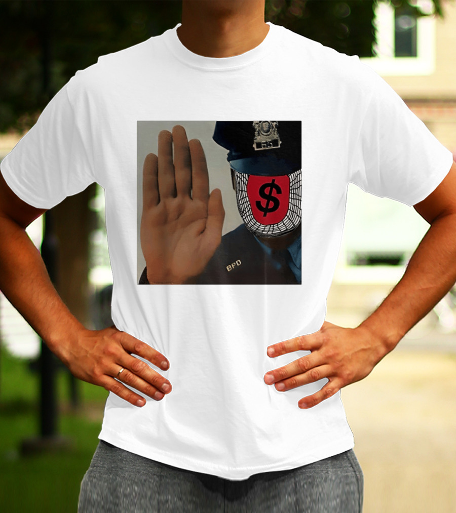 Angel Dust C2tt Album BPD Officer Dollar Symbol Face T-Shirt