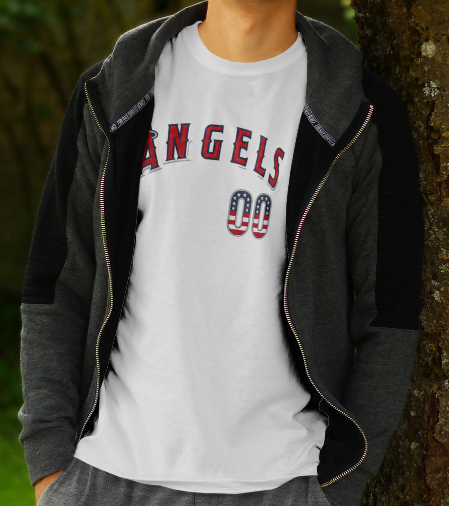 Angels 00 USA Stars And Stripes T-Shirt