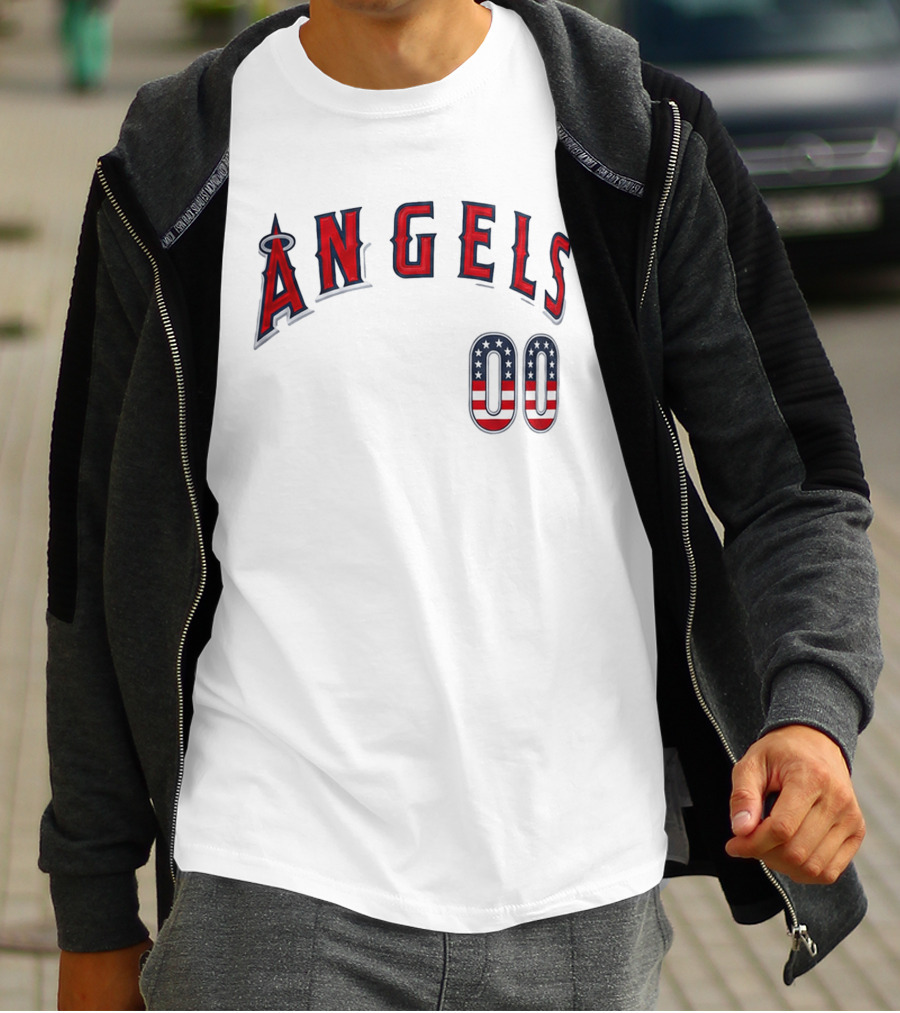 Angels 00 USA Stars And Stripes T-Shirt