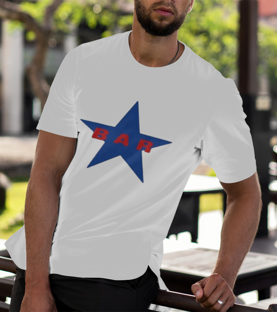 Carter Faith Bar Star Blue Red Star T-Shirt