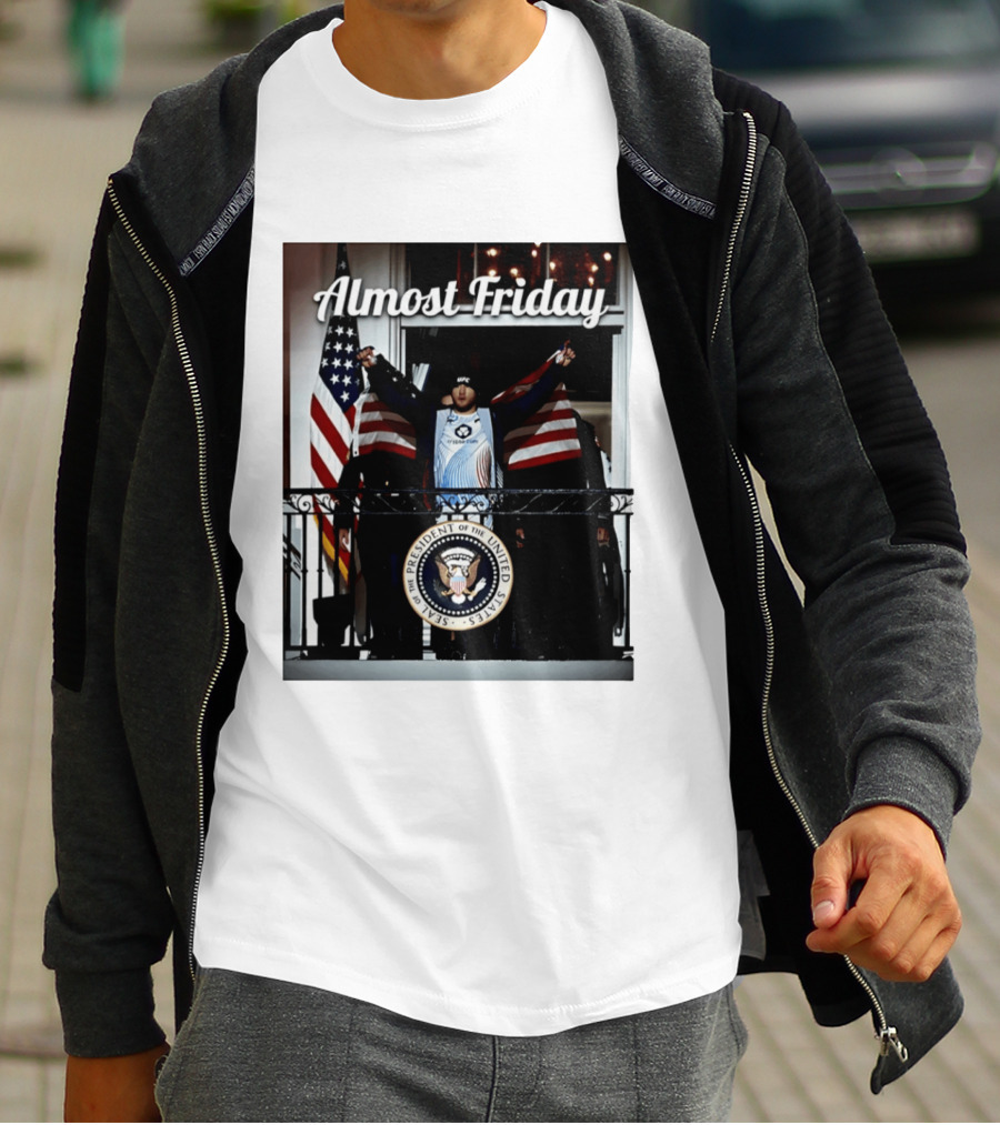 Almost Friday UFC White House Presidential Seal USA Flag T-Shirt