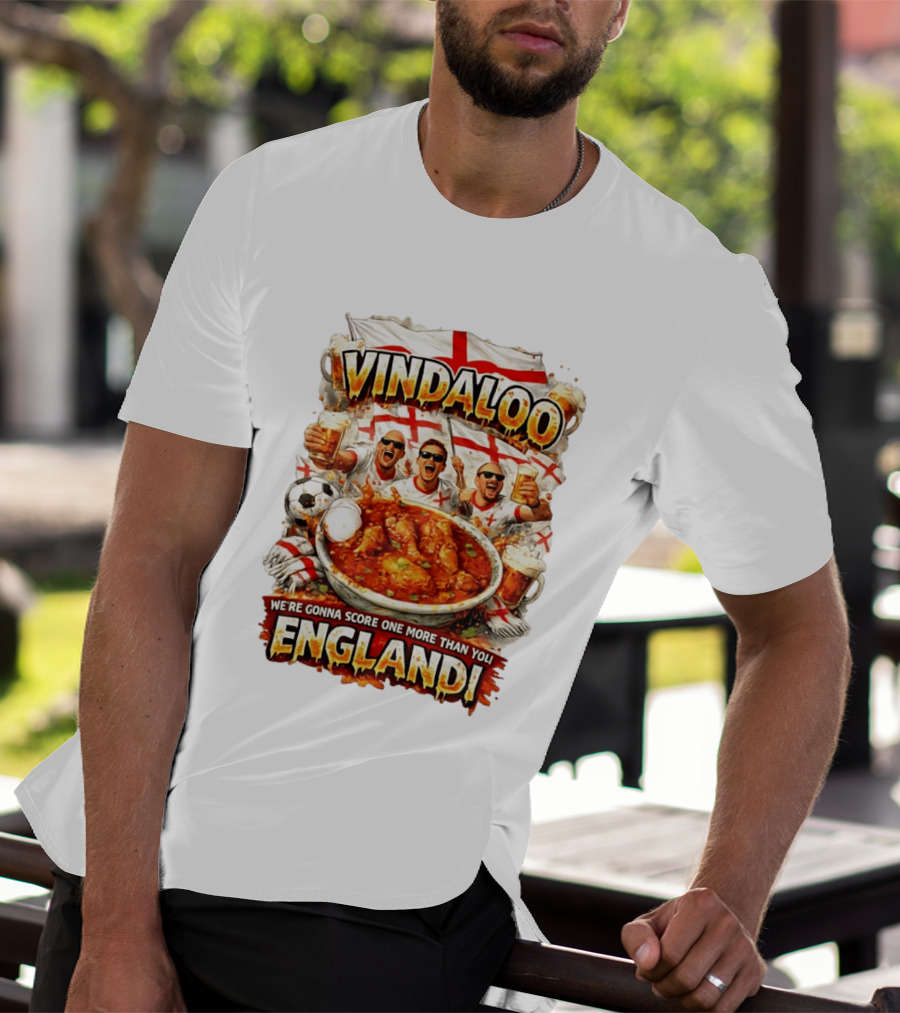 Vindaloo England Football We're Gonna Score One More Than You T-Shirt