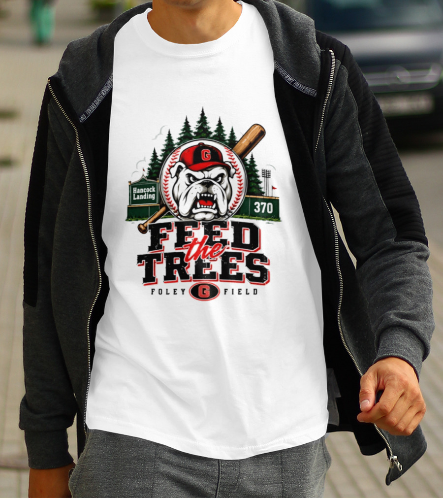 Georgia Bulldogs Feed The Trees Foley Field Hancock Landing 370 T-Shirt