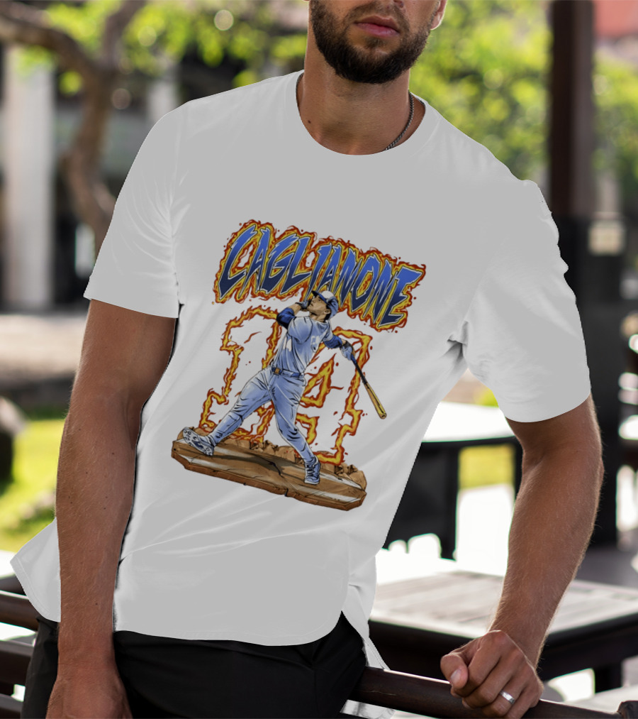 Caglianone Number 14 Kansas City Royals Baseball Player T-Shirt