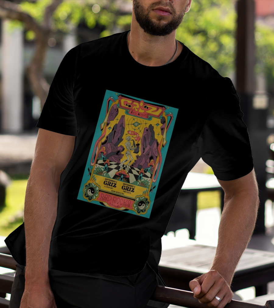 GRiZ Two Nights Red Rocks September 2 3 2026 Colorado Event T-Shirt