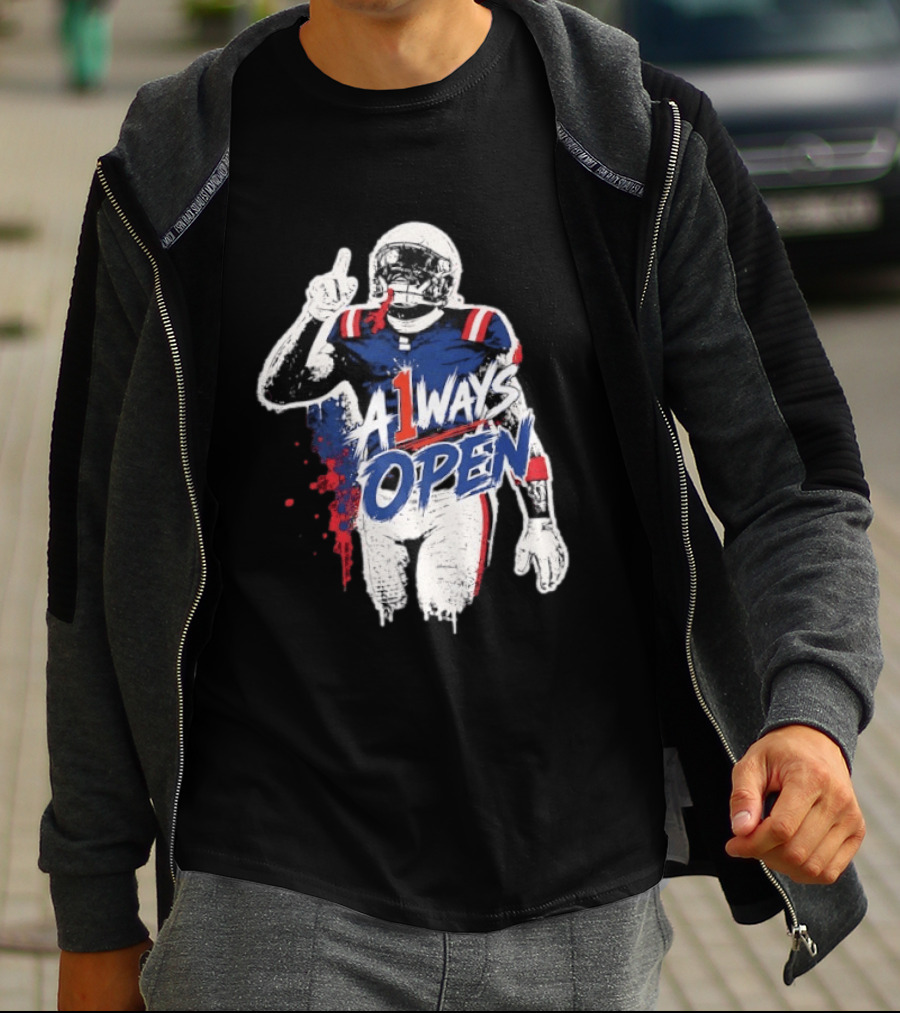A1ways Open New England Patriots Football Player T-Shirt