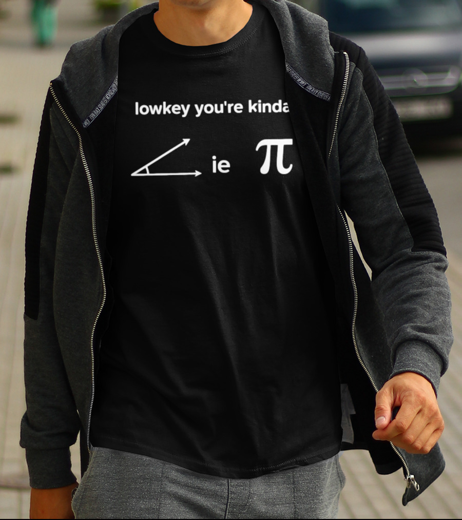 Lowkey You're Kinda Acute Angle Pi Math Humor T-Shirt