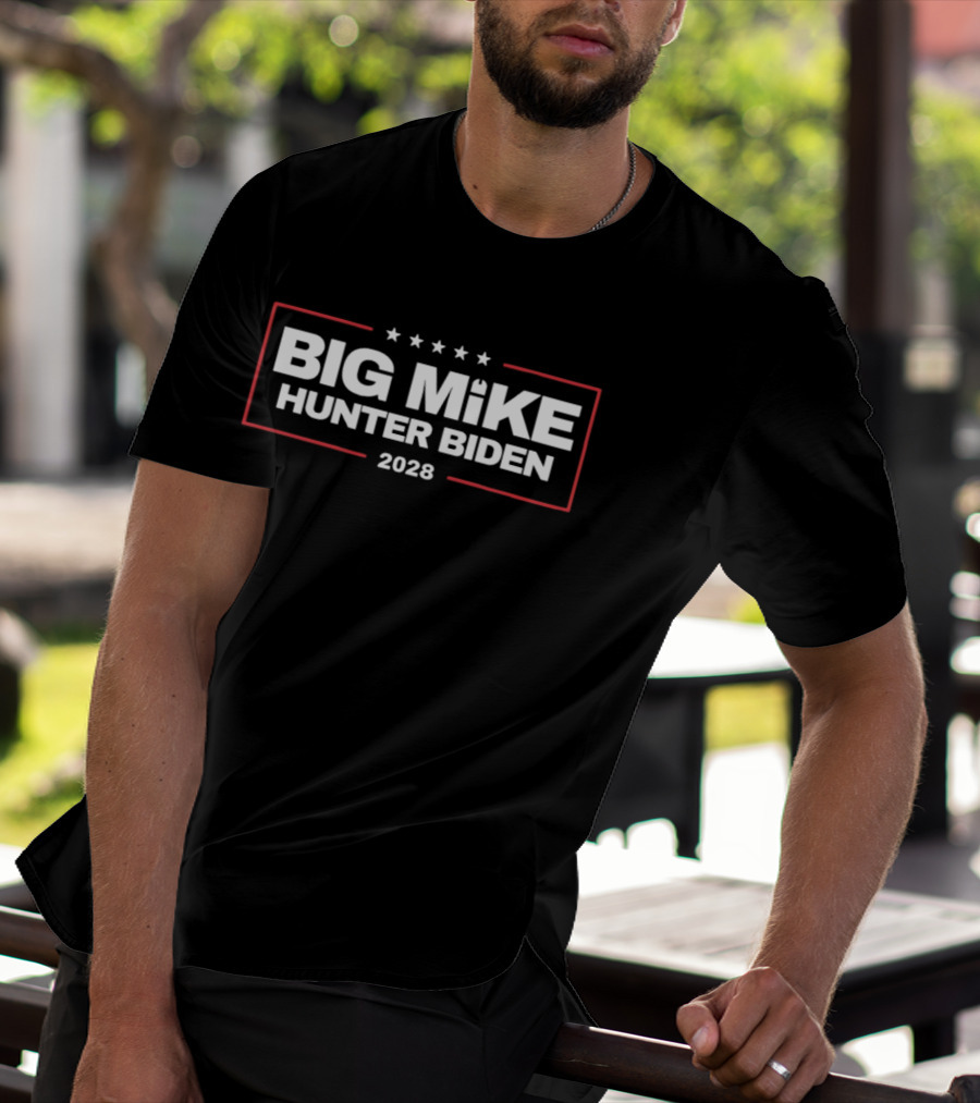 Big Mike Hunter Biden 2028 Stars Red Box T-Shirt