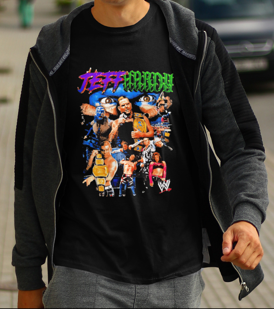 Jeff Hardy WWE Champion Legends Collage T-Shirt