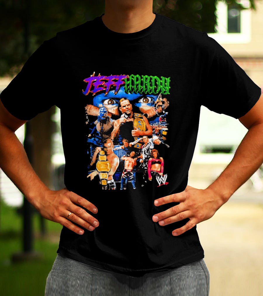 Jeff Hardy WWE Champion Legends Collage T-Shirt