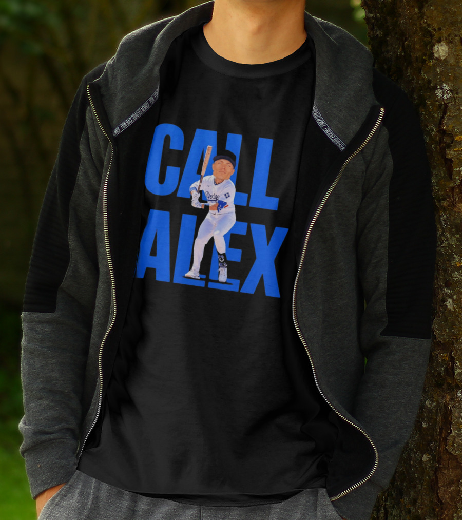 Call Alex Los Angeles Dodgers Baseball Player Caricature T-Shirt