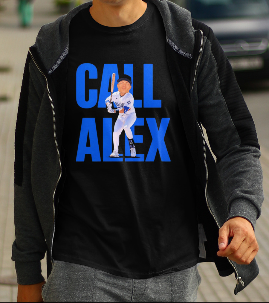 Call Alex Los Angeles Dodgers Baseball Player Caricature T-Shirt