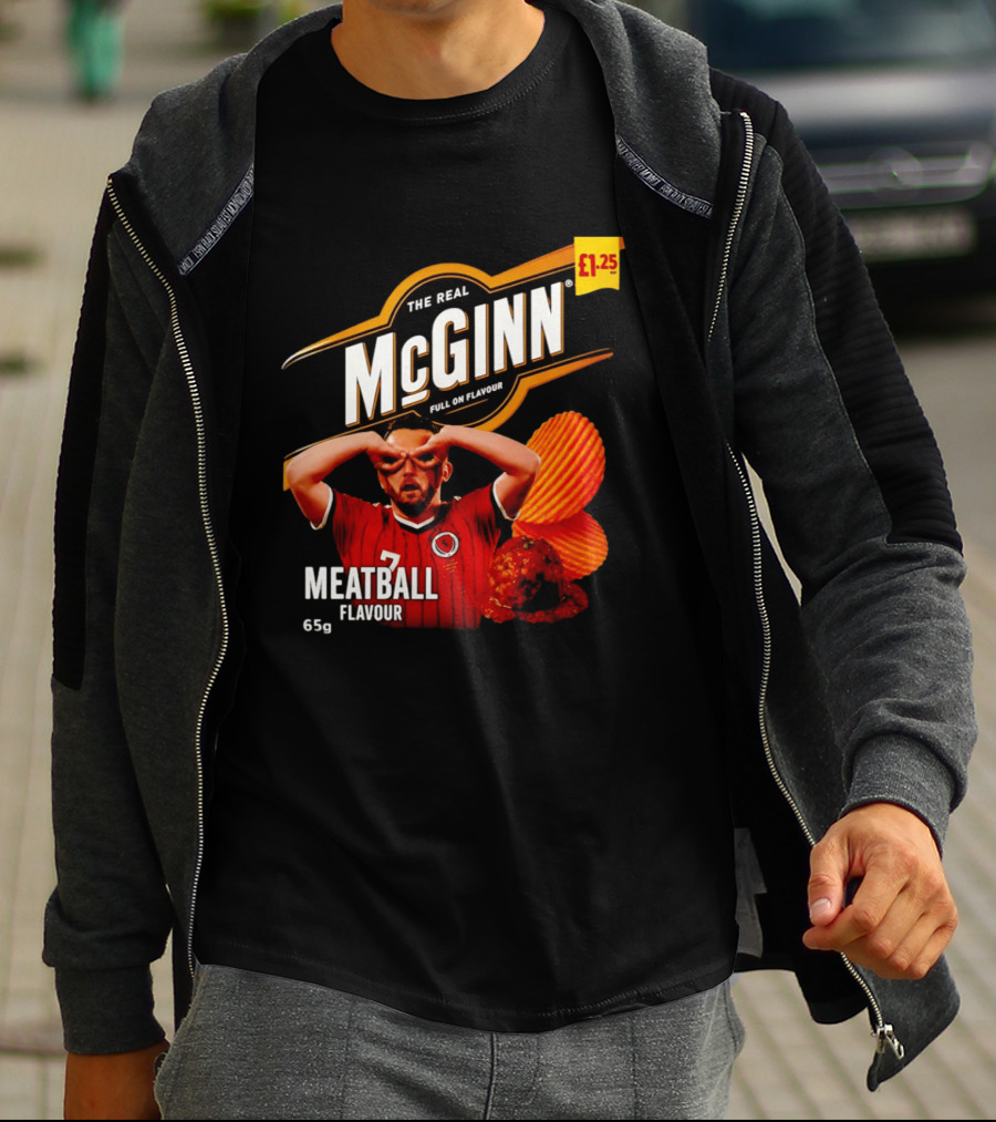 The Real McGinn Full On Flavour Meatball 65g £1.25 T-Shirt
