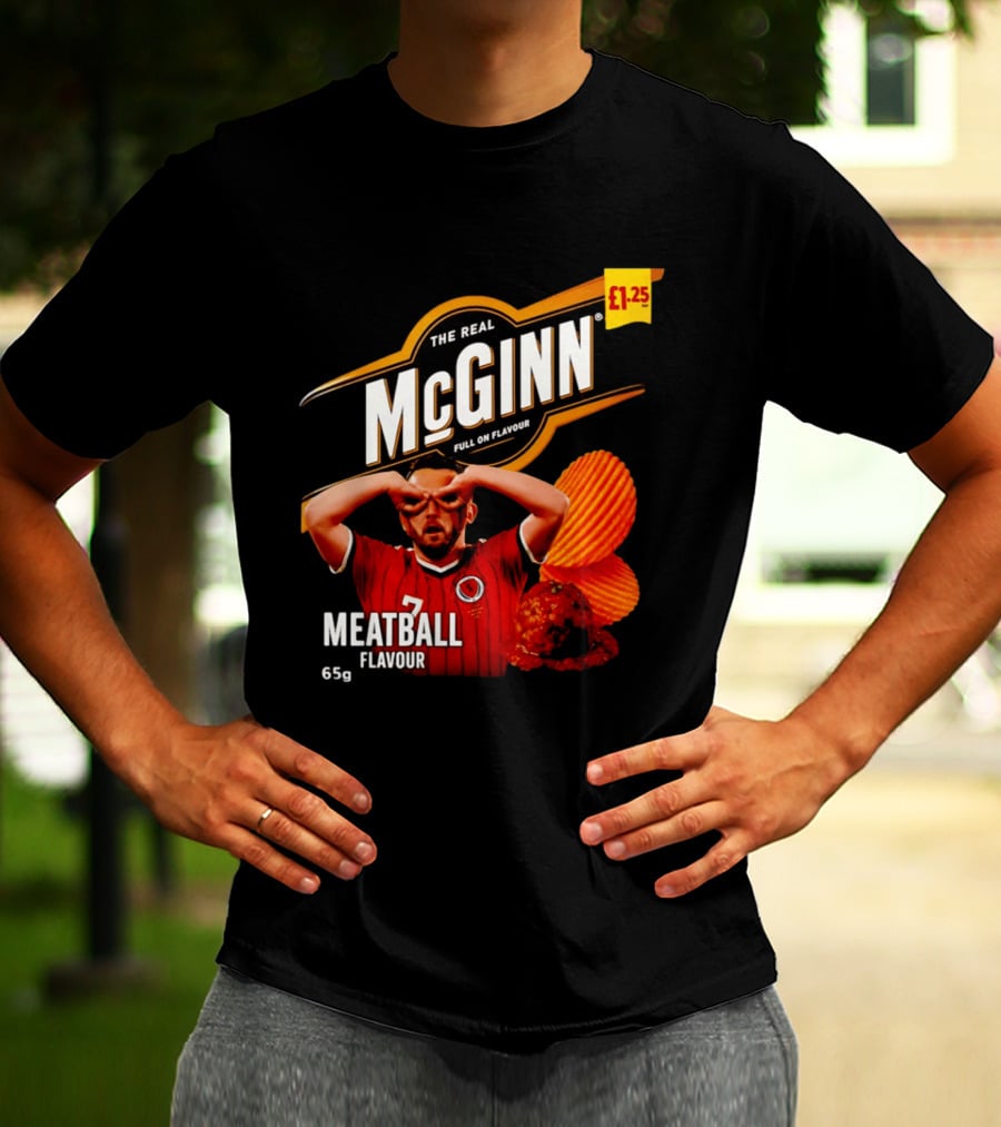 The Real McGinn Full On Flavour Meatball 65g £1.25 T-Shirt