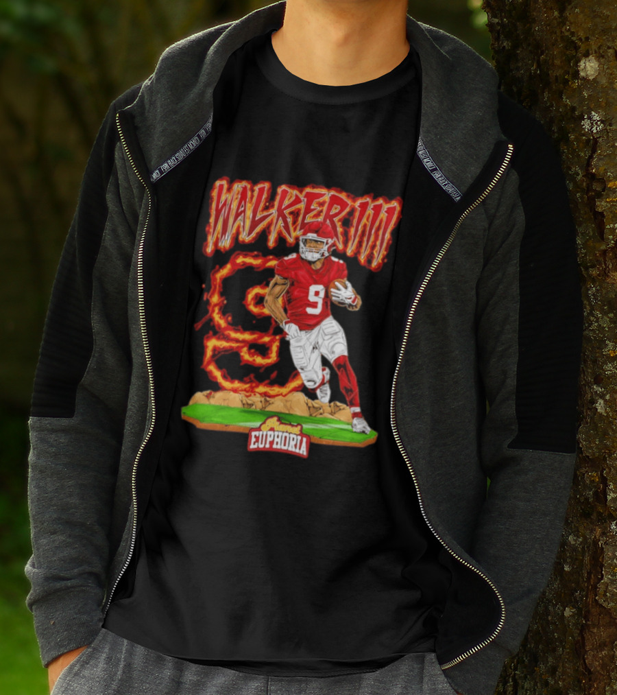 Walker III Kenneth 9 Kansas City Chiefs Flame Euphoria T-Shirt