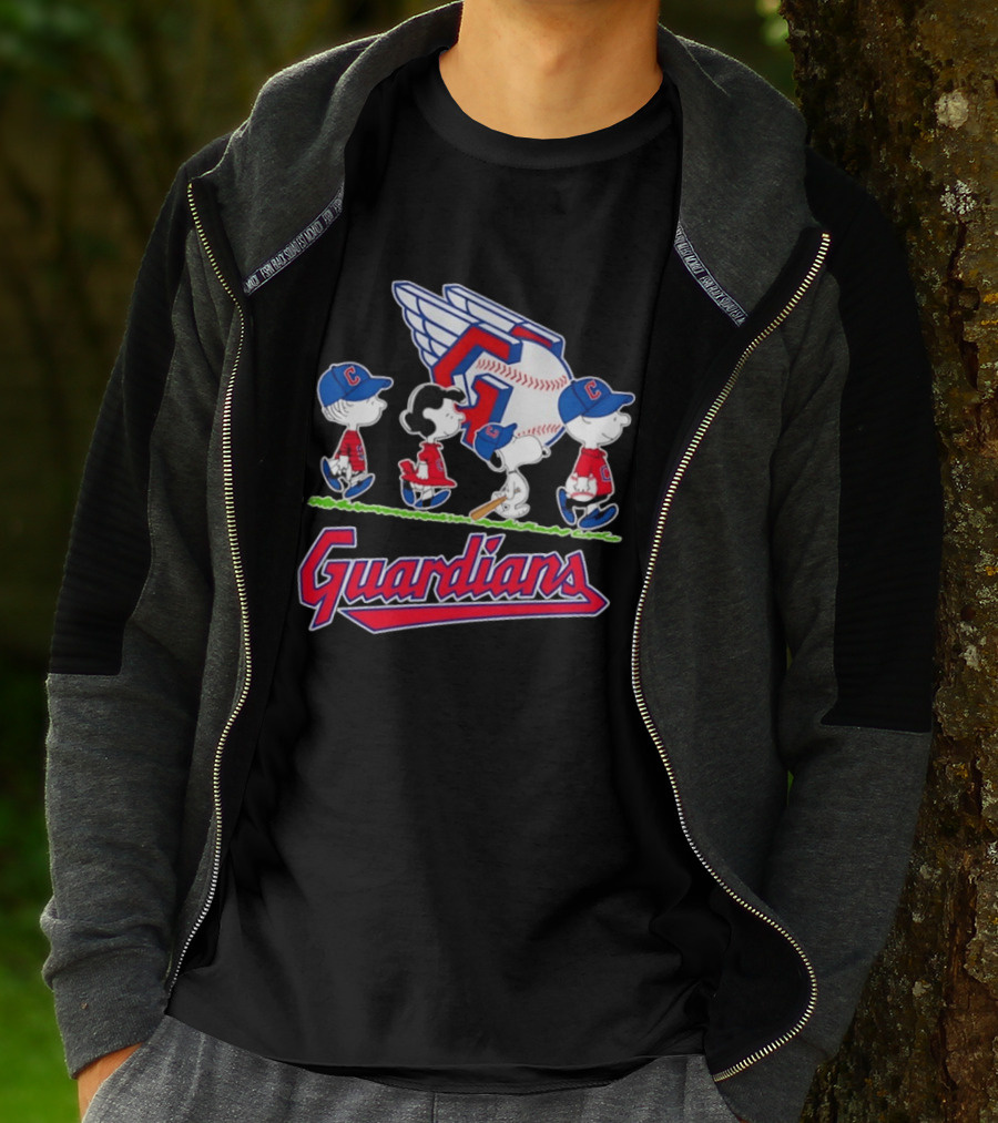 Cleveland Guardians Snoopy Charlie Brown Lucy Linus Abbey Road 2026 T-Shirt