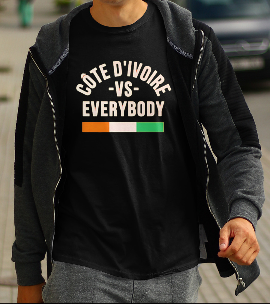 Côte D'Ivoire Vs Everybody Ivory Coast Flag T-Shirt