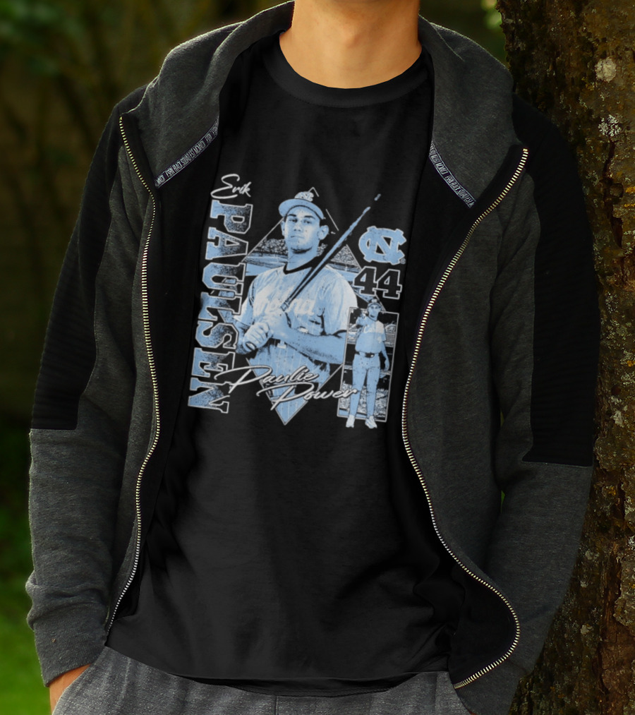 Erik Paulsen 44 UNC Paulie Power 90s Bootleg Baseball T-Shirt
