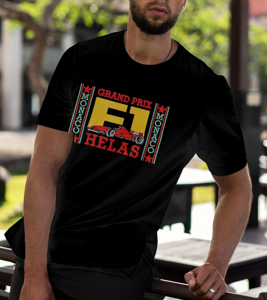 Grand Prix F1 Hélas Monaco Racing Car T-Shirt