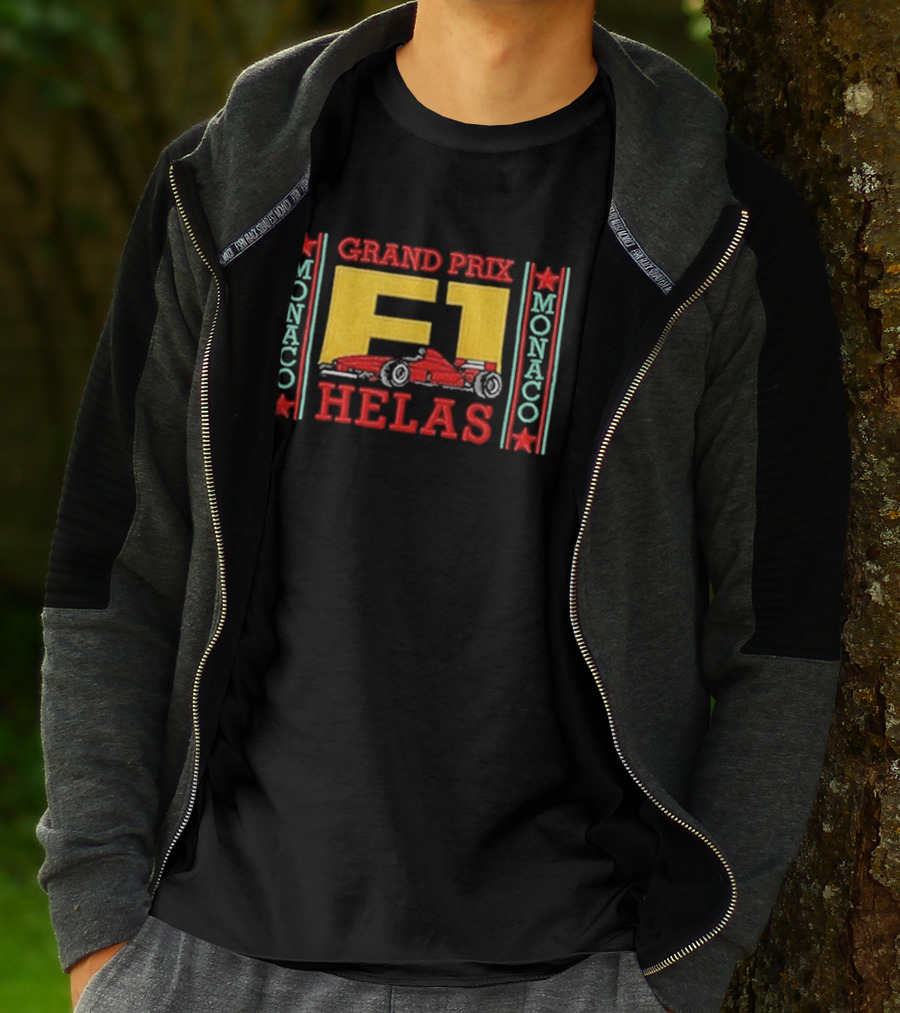 Grand Prix F1 Hélas Monaco Racing Car T-Shirt