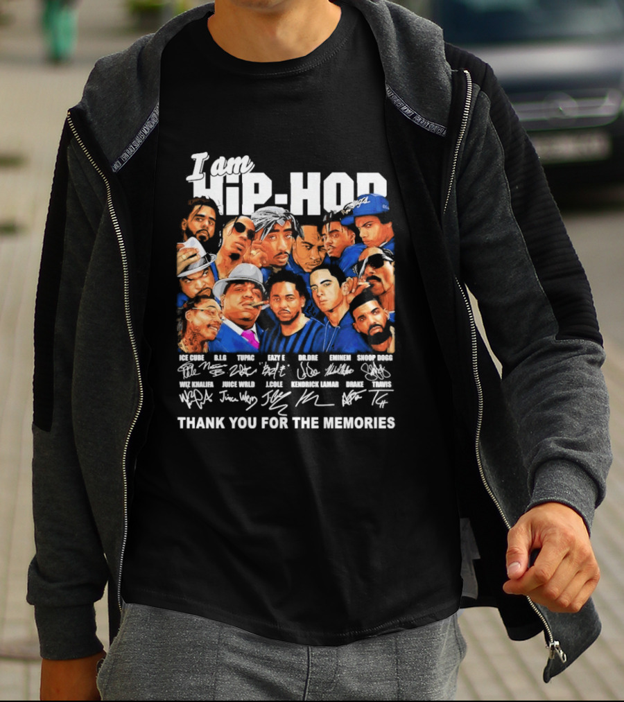 I Am Hip Hop Thank You For The Memories Iconic Artist Signatures T-Shirt