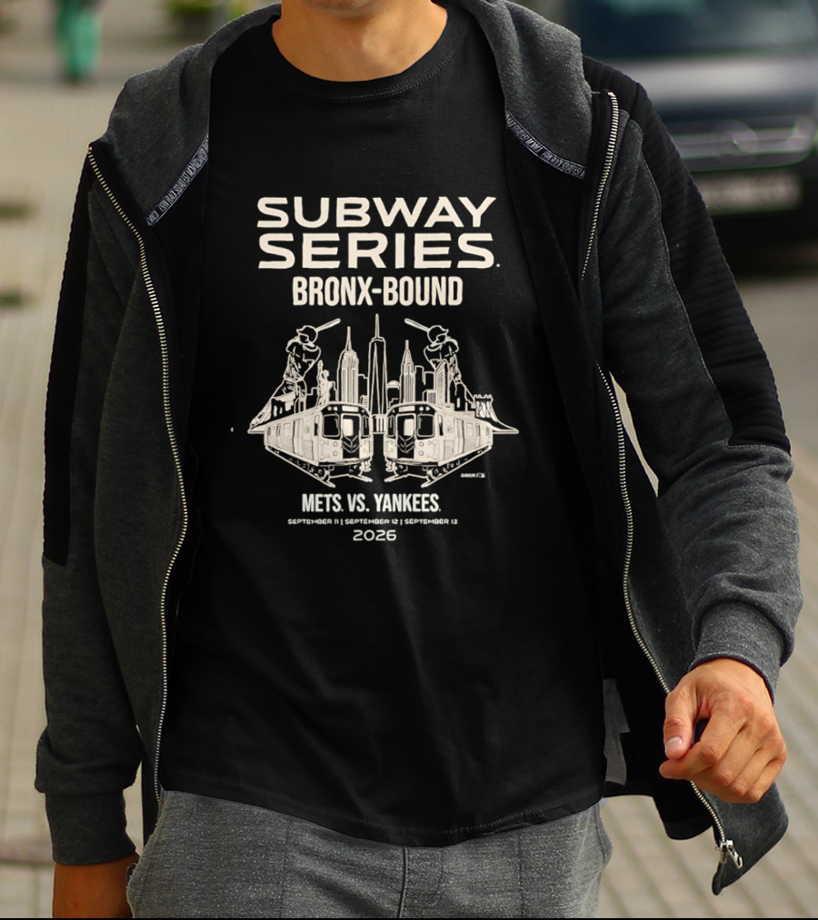Subway Series Bronx Bound Mets Vs Yankees 2026 T-Shirt