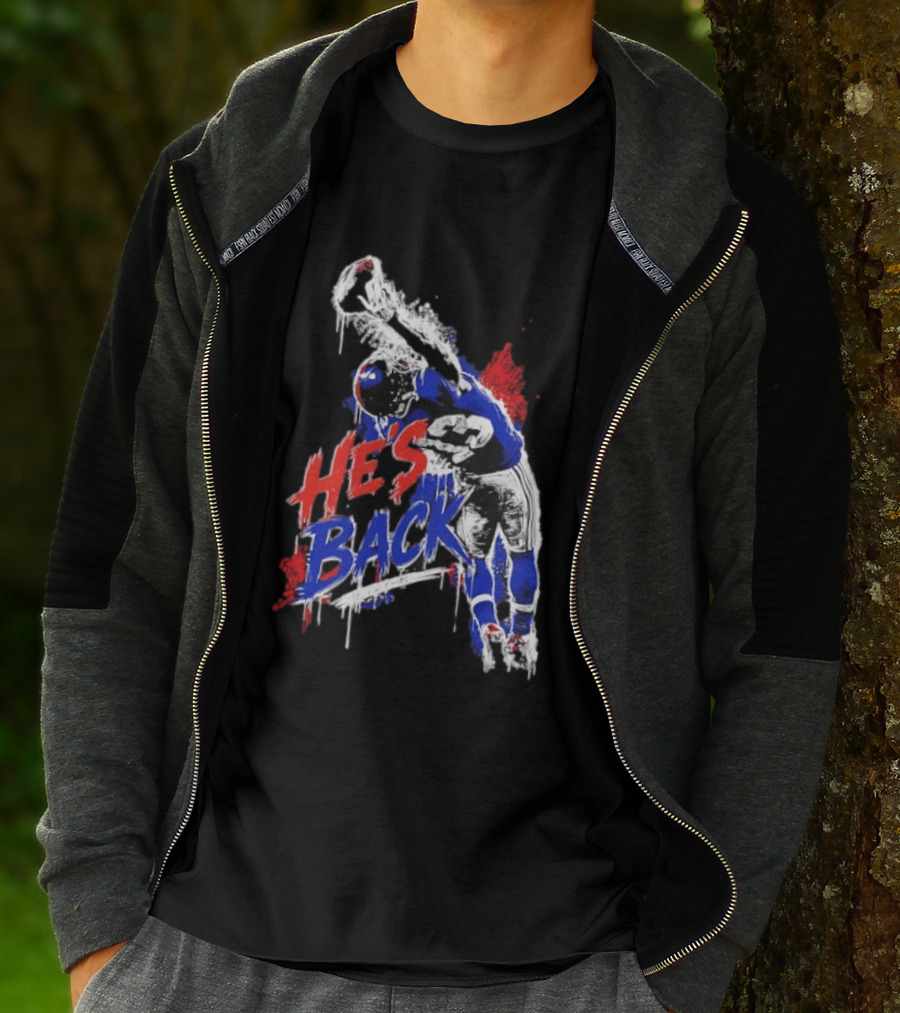 Odell Beckham Jr. He's Back 13 New York Giants Iconic Catch T-Shirt