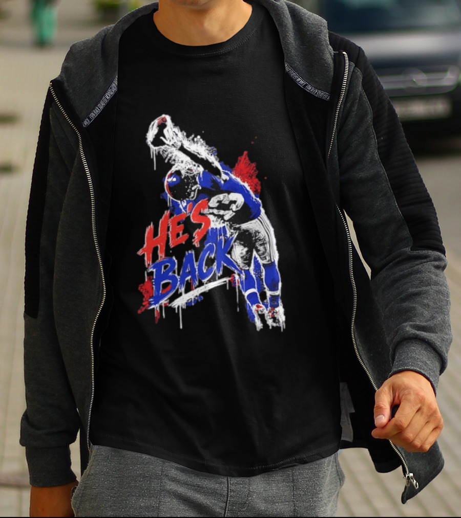 Odell Beckham Jr. He's Back 13 New York Giants Iconic Catch T-Shirt