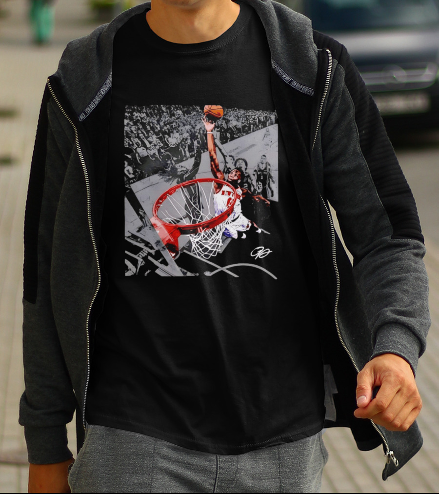 OG Anunoby Dunking New York Knicks 2026 NBA Action T-Shirt