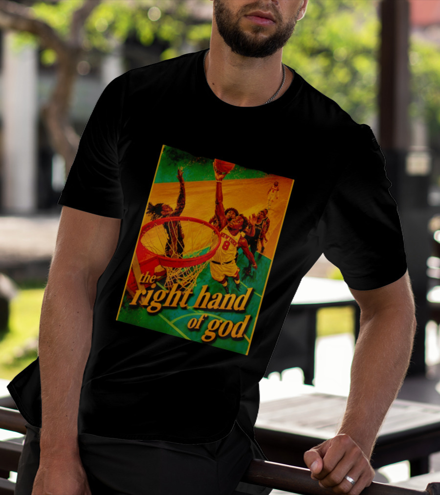 OG Anunoby New York Knicks Basketball The Right Hand Of God 2026 T-Shirt