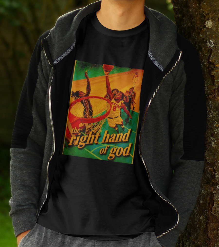 OG Anunoby New York Knicks Basketball The Right Hand Of God 2026 T-Shirt