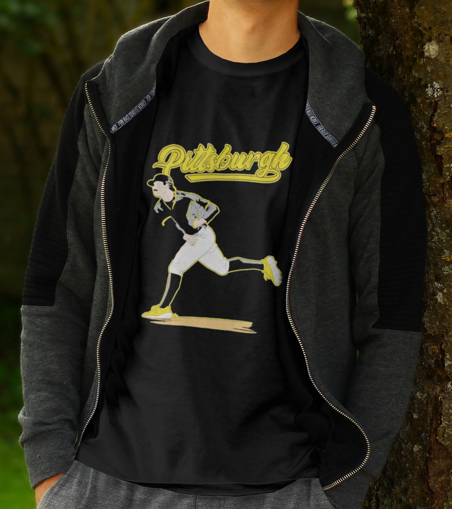Pittsburgh Pirates Kent Tekulve Pitching Iconic Style Retro Baseball T-Shirt