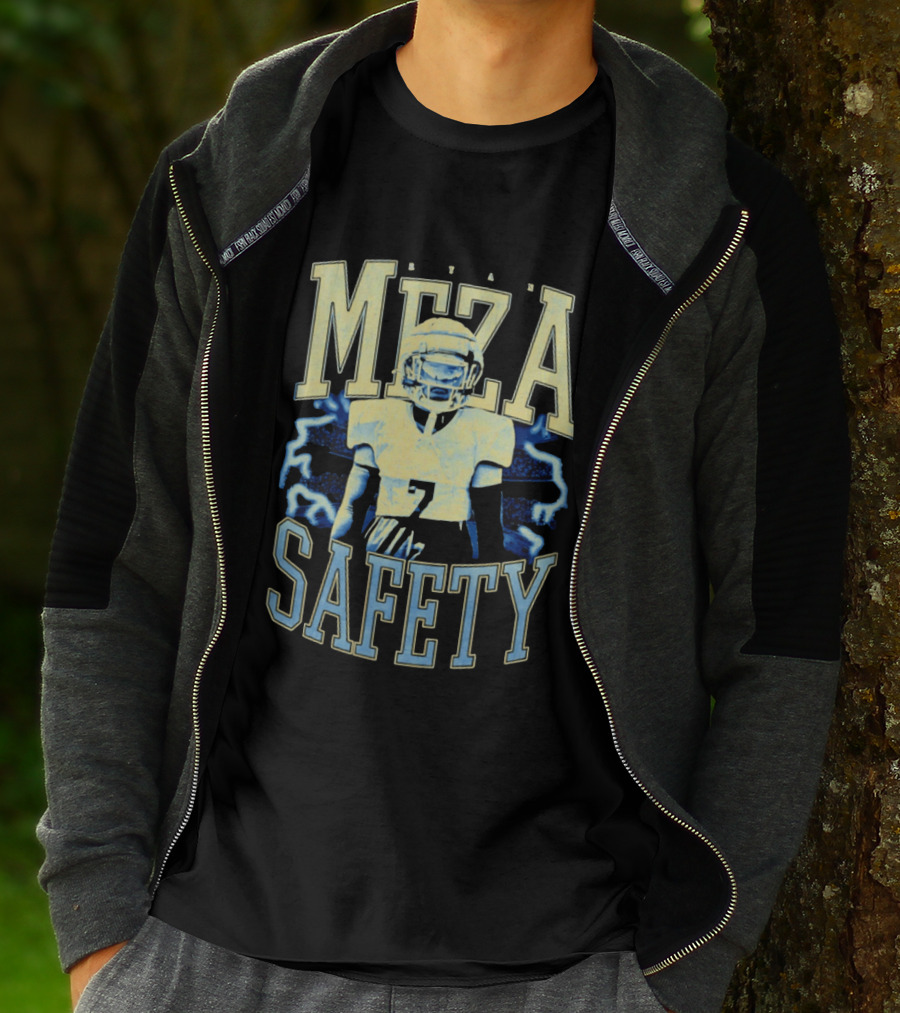 Ryan Meza Safety Football Player Number 7 T-Shirt