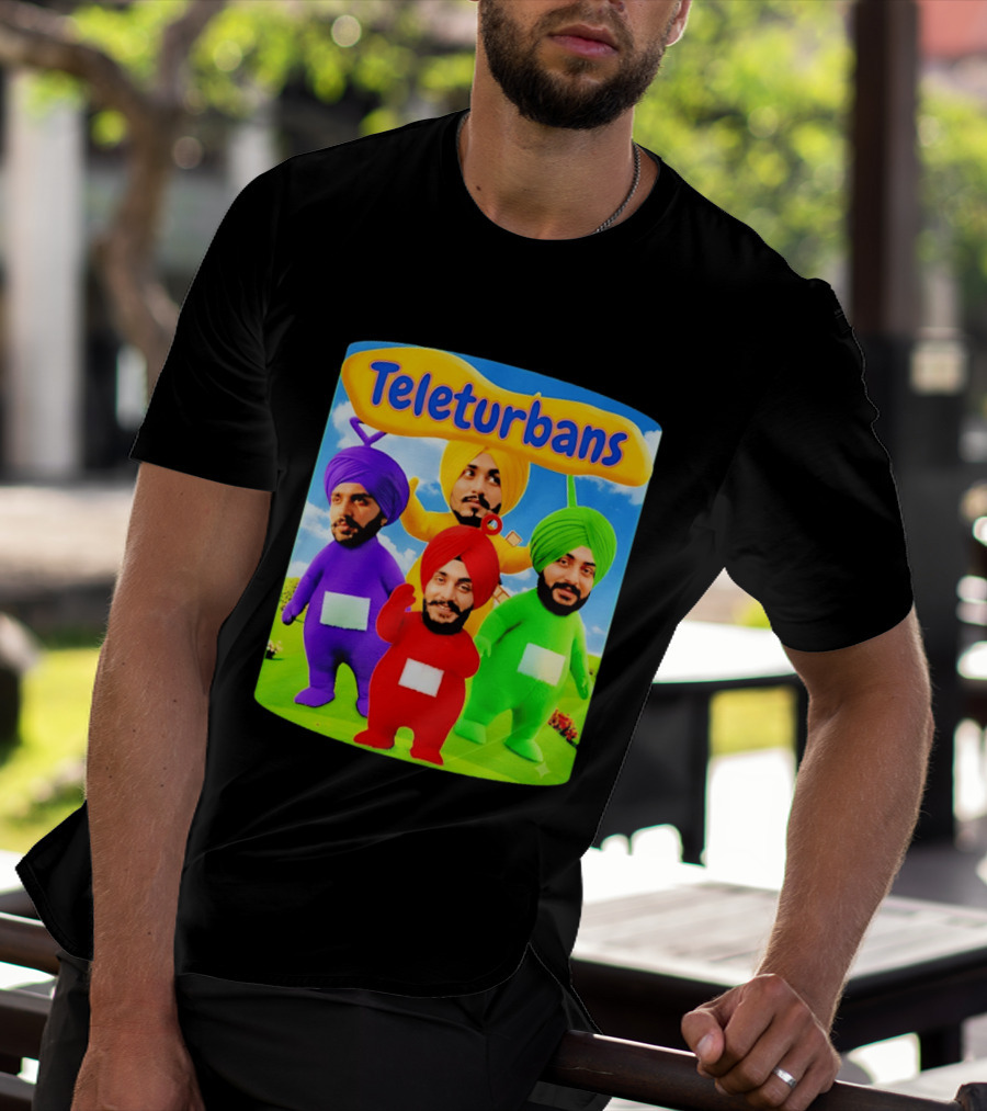 Teleturbans Colorful Characters Parody Featuring Turbans T-Shirt