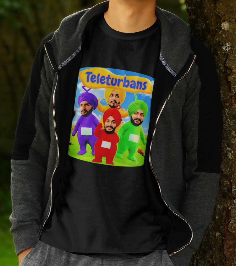 Teleturbans Colorful Characters Parody Featuring Turbans T-Shirt