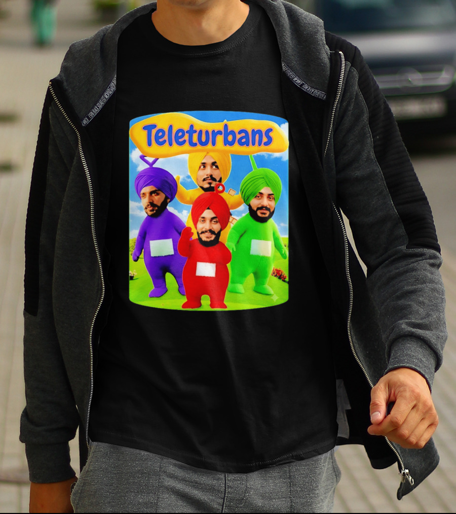 Teleturbans Colorful Characters Parody Featuring Turbans T-Shirt