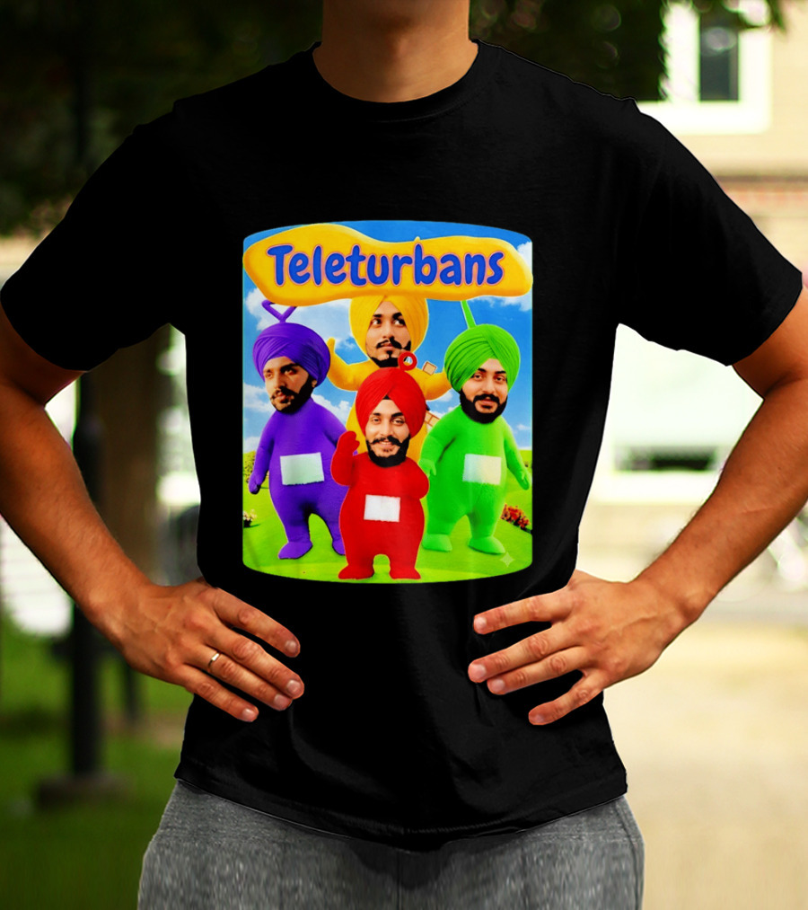 Teleturbans Colorful Characters Parody Featuring Turbans T-Shirt