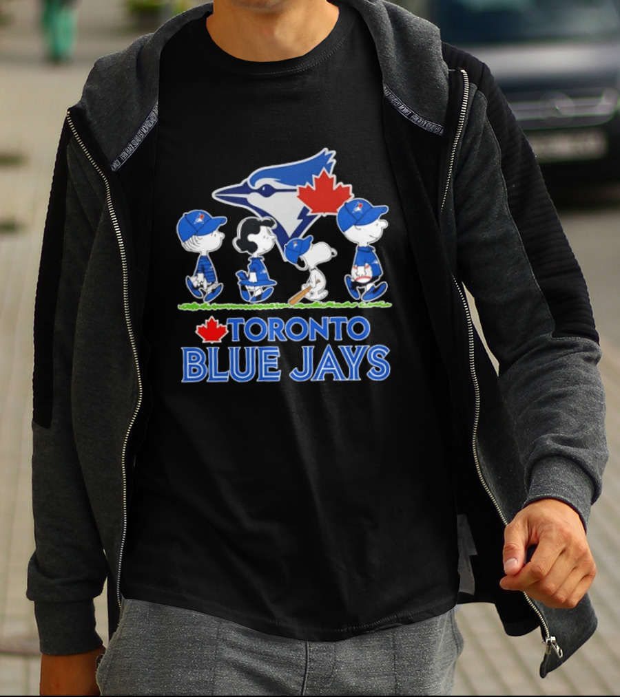 Toronto Blue Jays Snoopy Charlie Brown Lucy Linus Abbey Road 2026 T-Shirt