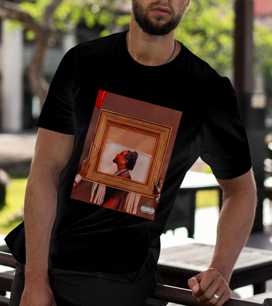 Wale Album Cover Parental Advisory Explicit Content Picture Frame T-Shirt