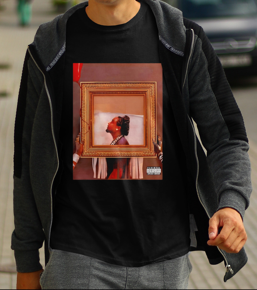 Wale Album Cover Parental Advisory Explicit Content Picture Frame T-Shirt