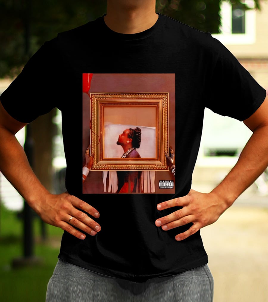 Wale Album Cover Parental Advisory Explicit Content Picture Frame T-Shirt