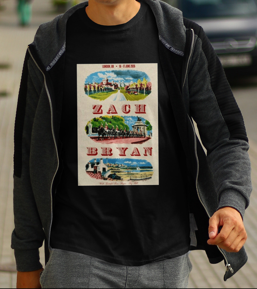 Zach Bryan London UK 16 17 June 2026 Royal Guard Horse Guards Parade T-Shirt
