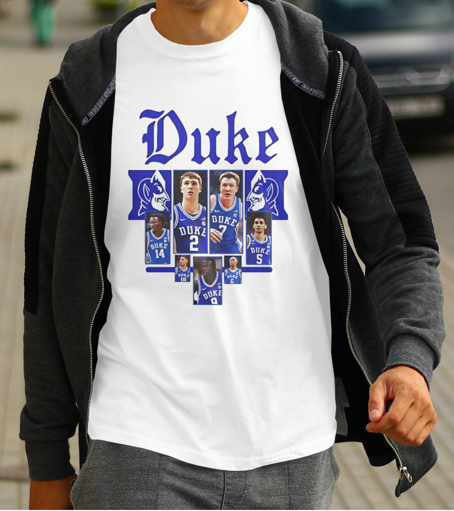 Duke Blue Devils Basketball Team Collage 2025 2026 T-Shirt
